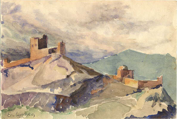 Неизвестный художник. Кавказский пейзаж 